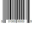 Barcode Image for UPC code 001300000035