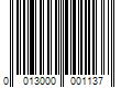 Barcode Image for UPC code 0013000001137