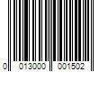 Barcode Image for UPC code 0013000001502