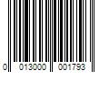 Barcode Image for UPC code 0013000001793