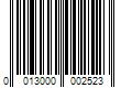 Barcode Image for UPC code 0013000002523