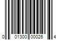 Barcode Image for UPC code 001300000264