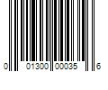 Barcode Image for UPC code 001300000356