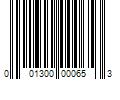 Barcode Image for UPC code 001300000653