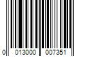 Barcode Image for UPC code 0013000007351