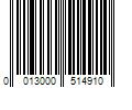 Barcode Image for UPC code 0013000514910