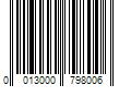 Barcode Image for UPC code 0013000798006