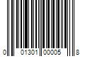 Barcode Image for UPC code 001301000058