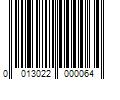 Barcode Image for UPC code 0013022000064