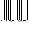 Barcode Image for UPC code 0013022000262