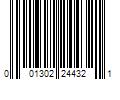 Barcode Image for UPC code 001302244321