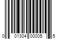 Barcode Image for UPC code 001304000055