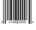 Barcode Image for UPC code 001306000084