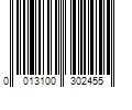 Barcode Image for UPC code 0013100302455