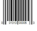 Barcode Image for UPC code 001313000053