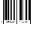 Barcode Image for UPC code 0013205104305