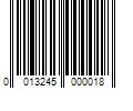 Barcode Image for UPC code 0013245000018