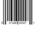 Barcode Image for UPC code 001326000071