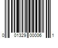 Barcode Image for UPC code 001329000061