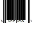 Barcode Image for UPC code 001330000043