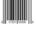 Barcode Image for UPC code 001331000066