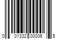 Barcode Image for UPC code 001332000065