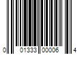 Barcode Image for UPC code 001333000064