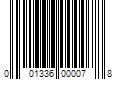 Barcode Image for UPC code 001336000078