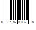 Barcode Image for UPC code 001337000053