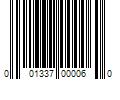 Barcode Image for UPC code 001337000060