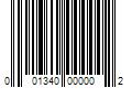 Barcode Image for UPC code 001340000002