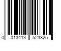 Barcode Image for UPC code 0013413523325