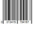 Barcode Image for UPC code 0013415794167