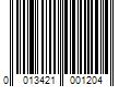 Barcode Image for UPC code 0013421001204