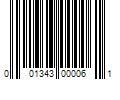 Barcode Image for UPC code 001343000061