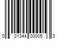 Barcode Image for UPC code 001344000053