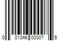 Barcode Image for UPC code 001346000075