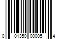 Barcode Image for UPC code 001350000054