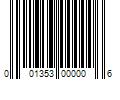 Barcode Image for UPC code 001353000006