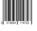 Barcode Image for UPC code 0013534114723