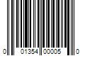 Barcode Image for UPC code 001354000050