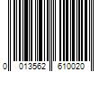 Barcode Image for UPC code 0013562610020