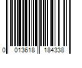 Barcode Image for UPC code 0013618184338