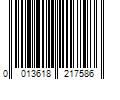 Barcode Image for UPC code 0013618217586