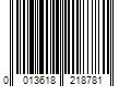 Barcode Image for UPC code 0013618218781