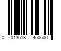 Barcode Image for UPC code 0013618450600