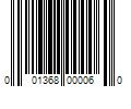 Barcode Image for UPC code 001368000060