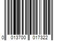 Barcode Image for UPC code 0013700017322