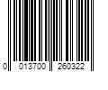 Barcode Image for UPC code 0013700260322