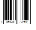 Barcode Image for UPC code 0013700722196